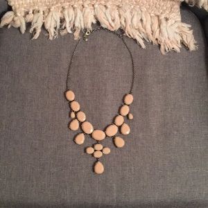 JCREW light pink bauble/ statement necklace